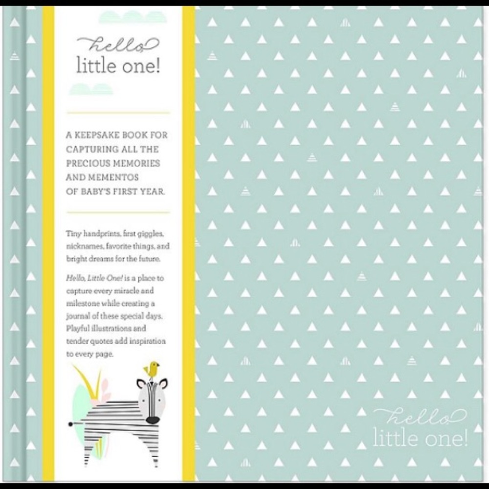 Adorable NWT WHITE/GRAY Babybook